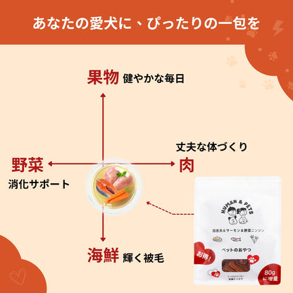 ミックスジャーキー［チキン・サーモン・にんじん入り］大容量【国産】